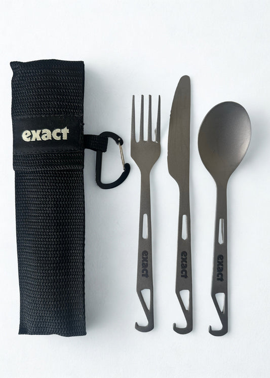 3 Piece Titanium Cutlery Set