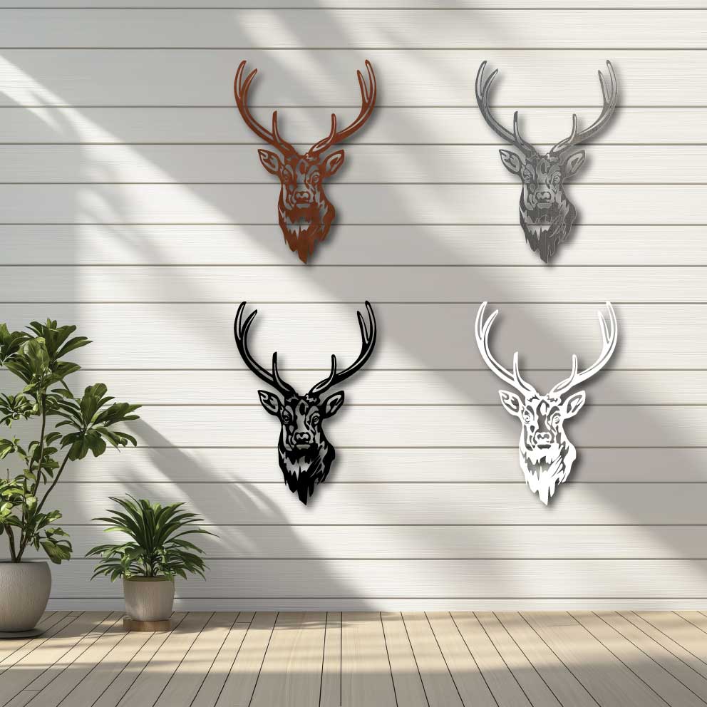 Sambar Stag Metal Wall Art