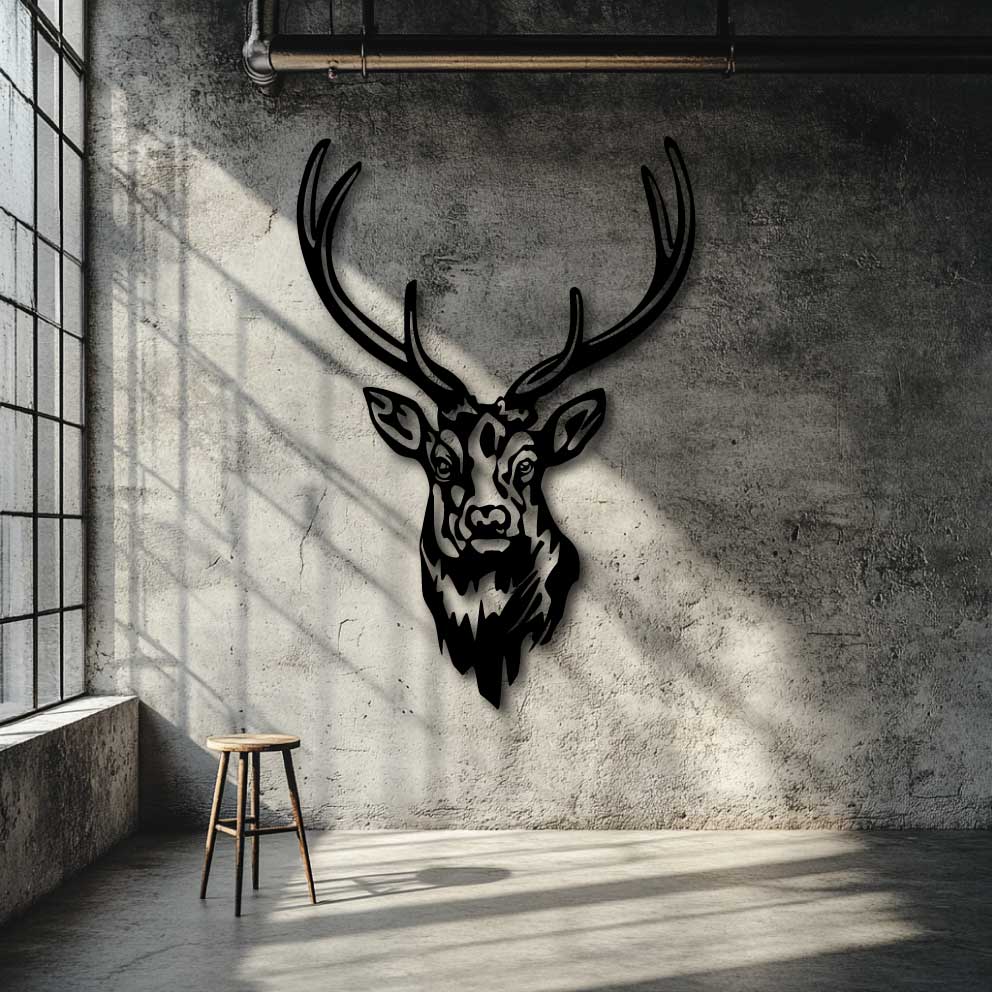 Sambar Stag Metal Wall Art