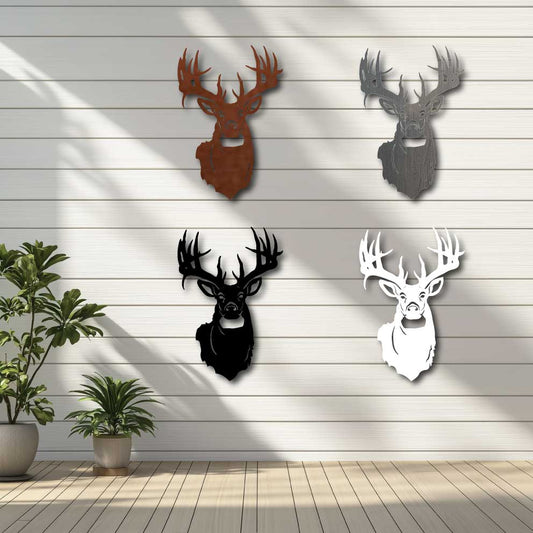 The Big Stag Metal Wall Art