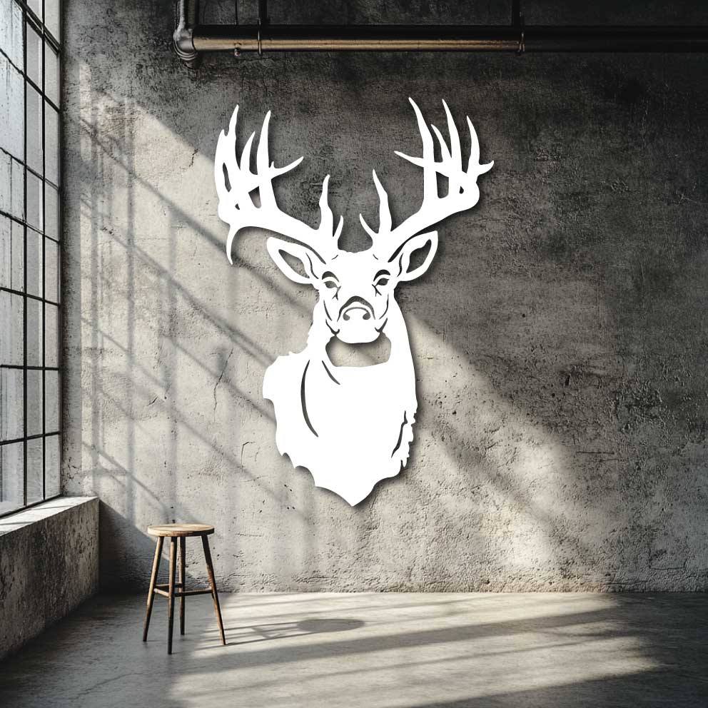 The Big Stag Metal Wall Art